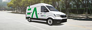 Véhicule utilitaire électrique aux couleurs de Watea