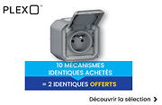 10 mécanismes identiques Plexo achetés = 2 identiques offerts