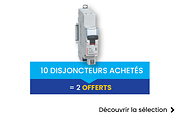 10 disjoncteurs Legrand achetés = 2 offerts