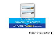 4 coffrets 18 modules Legrand achetés = 1 coffret offert (401222)