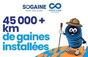45000 km de gaines vendues