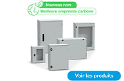 Produits Schneider PanelSeT PLM sur fond blanc