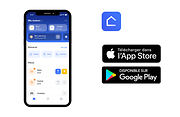 Application Home+ Control disponible sur l'App store et Google play