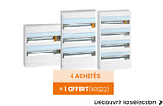 4 achetés = 1 offert tableaux électriques 18 modules